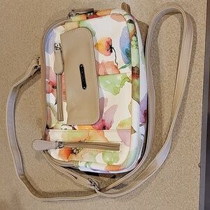 MultiSac watercolor print crossbody bag